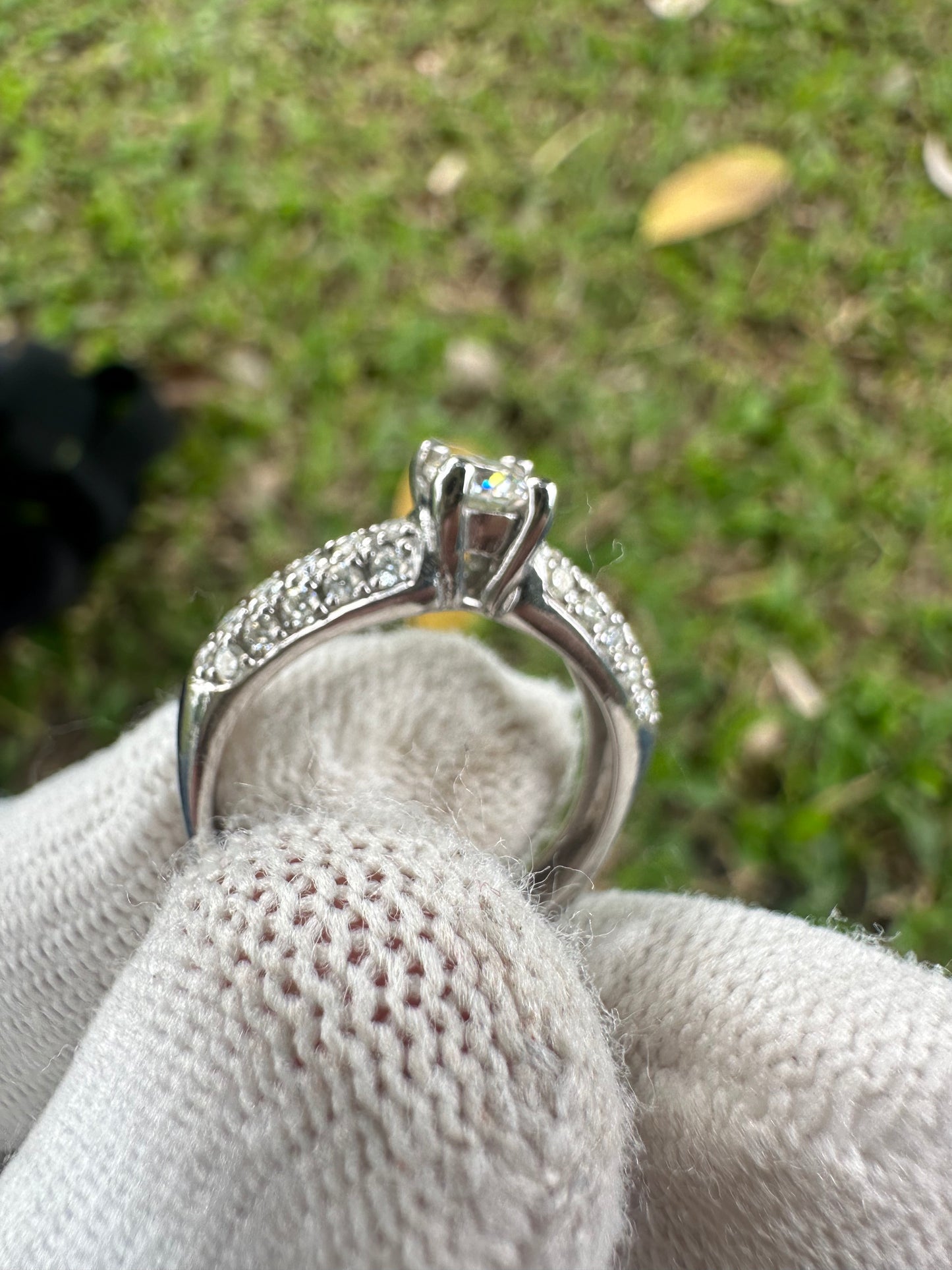 Timeless Moissanite Ring in 925 Silver Setting