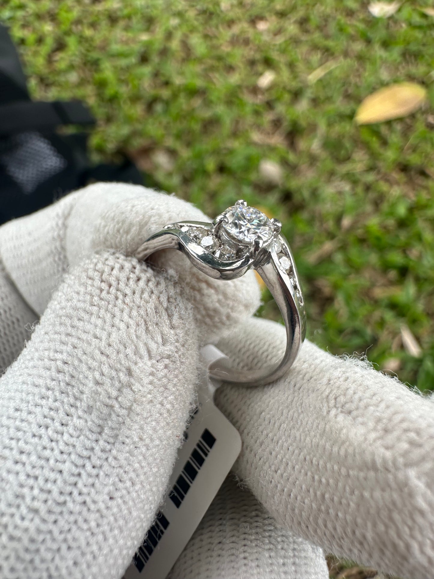 925 Silver Ring with Moissanite A gift for Her