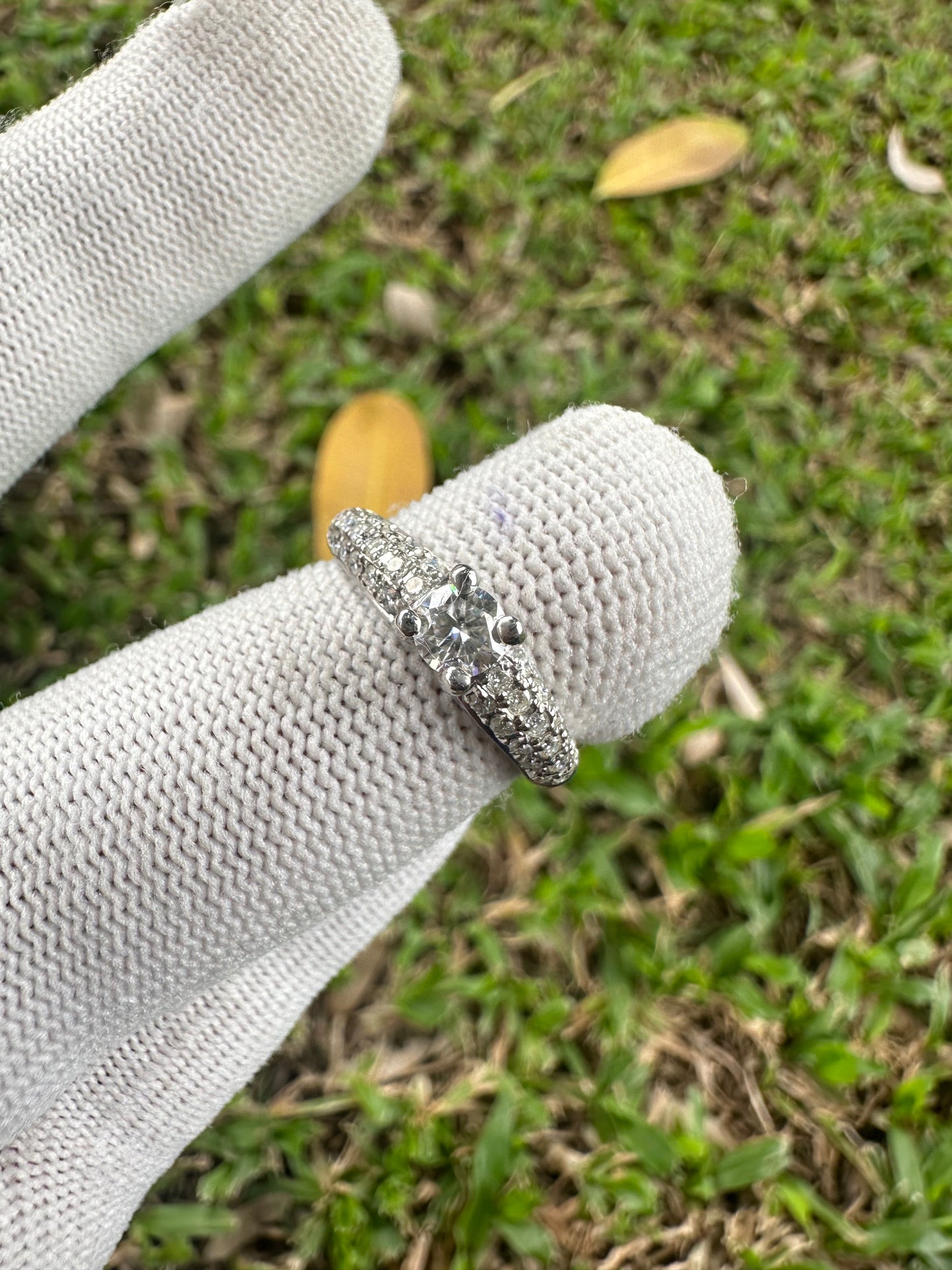 Timeless Moissanite Ring in 925 Silver Setting